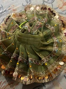 Green Dress for Krishna Idol only 1 dres