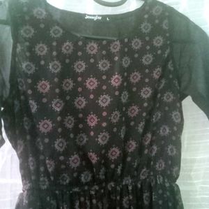 Floral Print Midi Dress