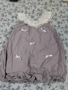 Cute Lilac Dress with Bows
