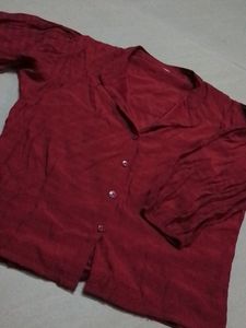 Maroon Stylish Crop Top
