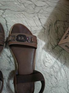 Women's Brown Flat Sandals