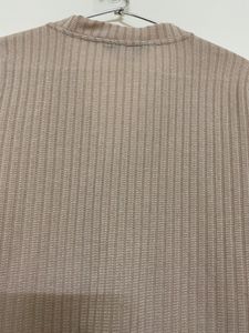 Cream- beige ribbed top