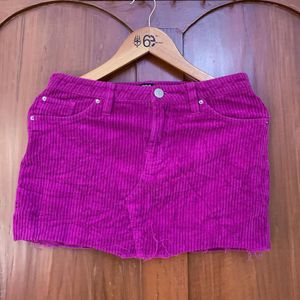 BDG Purple Corduroy Mini Skirt