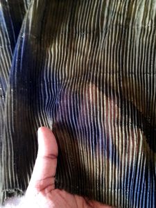 BEAUTIFUL GREEN PLEATED TEXTURED FABRIC