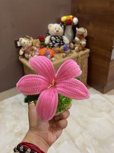Handmade Pink Flower Showpiece