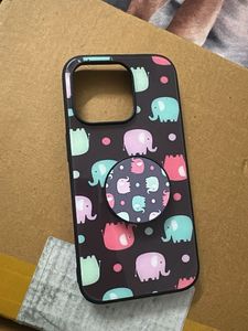 Cute Elephant Phone Case with Pop Socket (iPhone 1