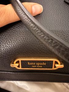 Kate Spade New York Black Leather Satchel Handbag