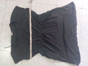 Casual Grey Knit Dress with Pockets