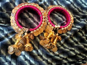 Ethnic Coin Bangle Bracelets