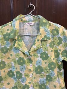 Cropped Shirt Floral