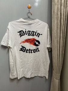 White 'Diggin' Detroit' Graphic Tee