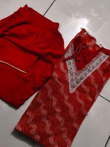 karva chauth special red suit