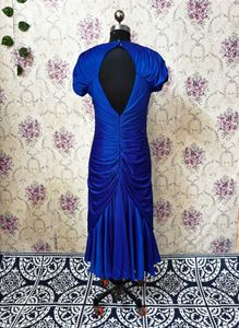 Stunning Royal Blue Ruched Dress