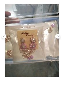 Sparkling Necklace and Earring Set