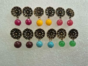 Boho Beaded Earrings Set - New