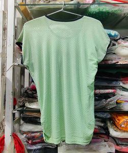 Mint Green Heart Graphic Tee