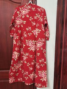 Red Floral Print Top