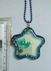 Resin Handmade Shine Star Shaker Keychain