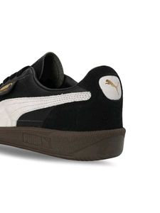 Puma Palermo Unisex Black Leather Sneakers