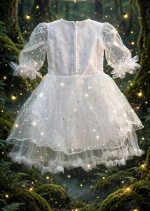 Enchanting White Tulle Gown