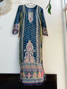 Royal delicate Embroidered Suit set with pallazo