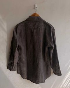 Stylish Brown Pleated Front Shirt