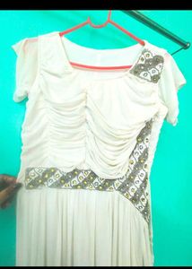 Vintage Cream Maxi Dress