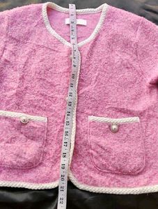 (Made In Korean) Pink Knit Cardigan