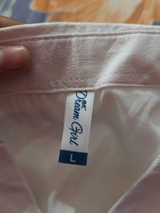 White Formal Shirt for Women – Size: L