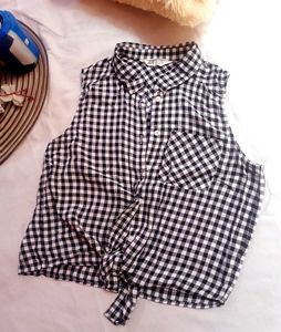 Very Beautiful Sleeveless Girls Casual Shirt 🎽