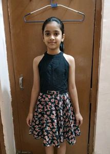 Floral Fit & Flare Dress Mid Length