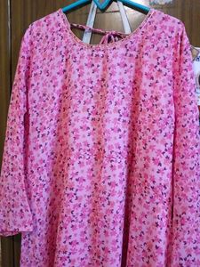 Pink Floral Ethnic Gown