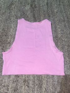 Cute Pink Cropped Tank Top