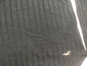 Hollister Ribbed Long Sleeve Top