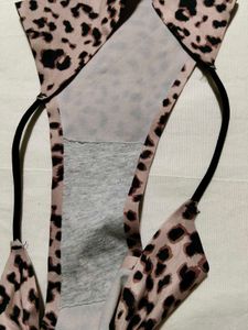 Leopard Print String Thong Panty | Size M