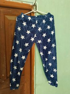 length 34half,Cozy Star Print Pajama Pants