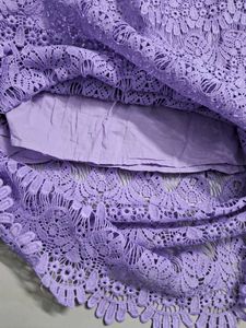 Lavender Lace Tiered Skirt