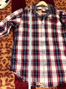 y2k Men's Plaid Button-Up Shirt