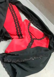 Stunning Red & Black Lehenga Choli
