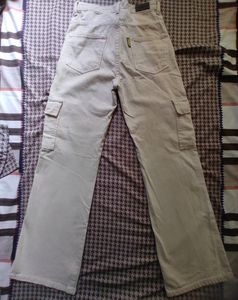 Off White Cargo Jeans