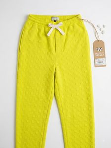 House of Koala Neon Yellow Textured Casual Joggers