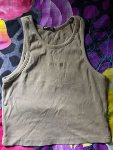 Ribbed Tank Top - Tan