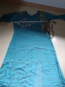 Beautiful Blue Embroidered Kurta