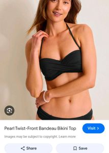 Twist-Front Bandeau Bikini set