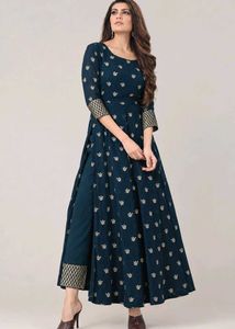 Exclusive Teal Embroidered Kurta Set with Dupatta