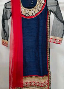 Elegant Navy Blue Saree