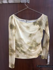 olive pantaloons Printed Casual Full Sleeve Top