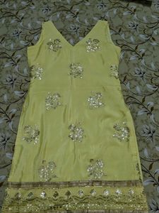 Elegant Yellow sharara set with dupatta
