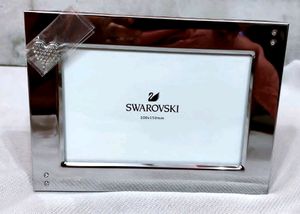SWAROVSKI PHOTO FRAME With Magnet Heart-silver