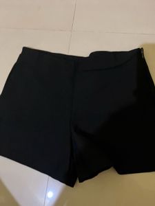 Black High-Waisted Shorts
